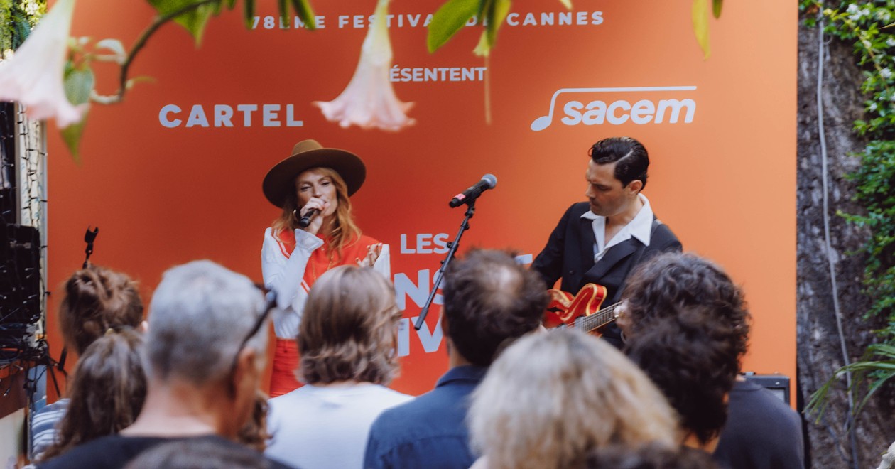 Aurélie Saada and Gaspard Royant at Sacem Sunset live