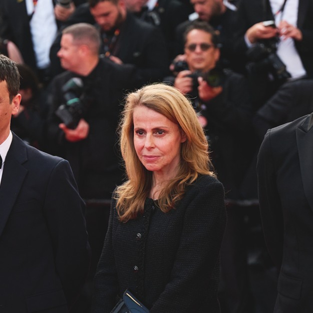 Cannes Festival - On the red carpet – Composer Olivier Marguerit, Sacem SEO Cécile Rap-Veber, and composer Alex Beaupain.